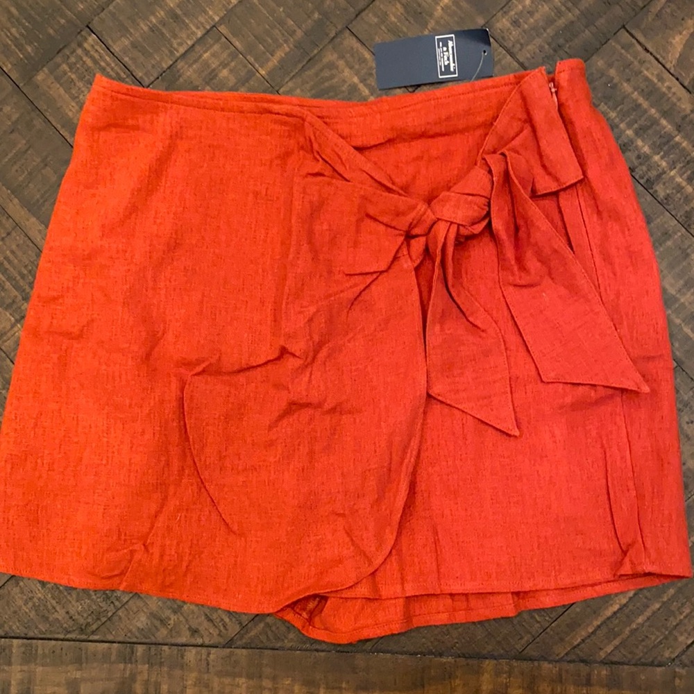 Abercrombie Linen Skort NWT